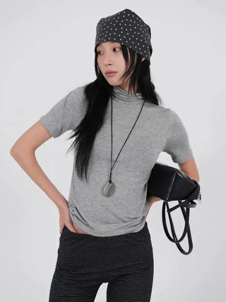 Timo Basic Turtleneck Short Sleeve Tee
