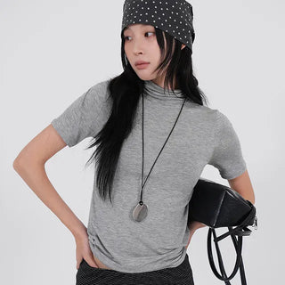 Timo Basic Turtleneck Short Sleeve Tee