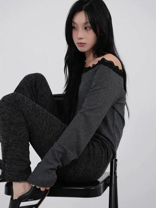 Luno bootcut ribbed pants