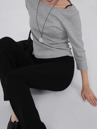 Luno bootcut ribbed pants