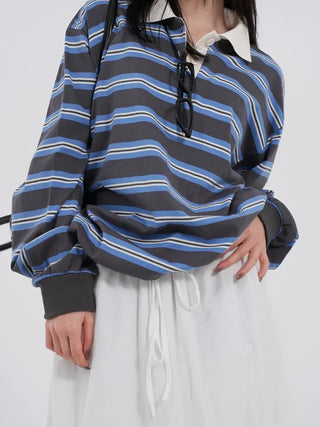 Misol String Rugby Polo Shirt