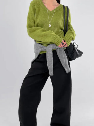 EVA Raglan V-Neck Knit
