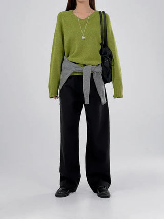 EVA Raglan V-Neck Knit