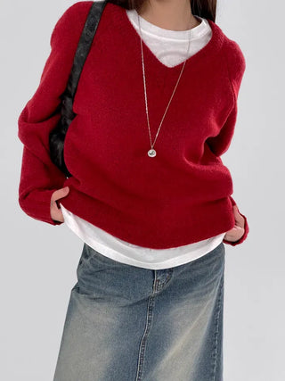 EVA Raglan V-Neck Knit