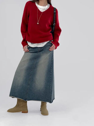 EVA Raglan V-Neck Knit