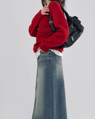 EVA Raglan V-Neck Knit