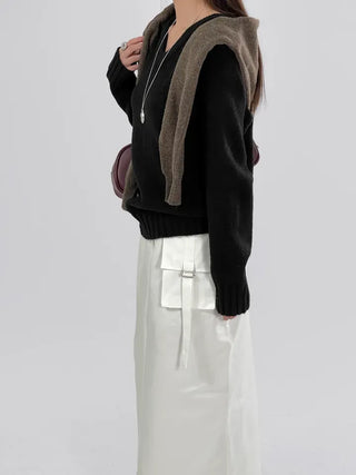 EVA Raglan V-Neck Knit