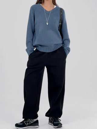 EVA Raglan V-Neck Knit