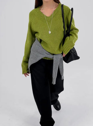 EVA Raglan V-Neck Knit