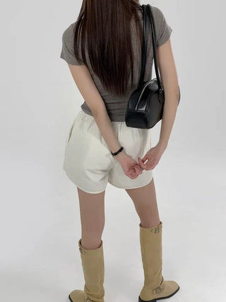 Peony padded shorts