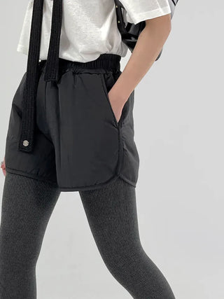 Peony padded shorts