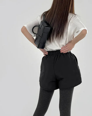 Peony padded shorts