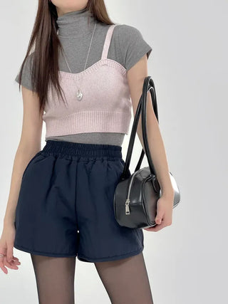 Peony padded shorts