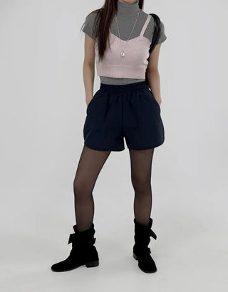 Peony padded shorts