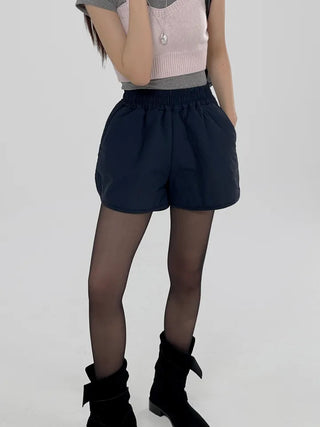 Peony padded shorts