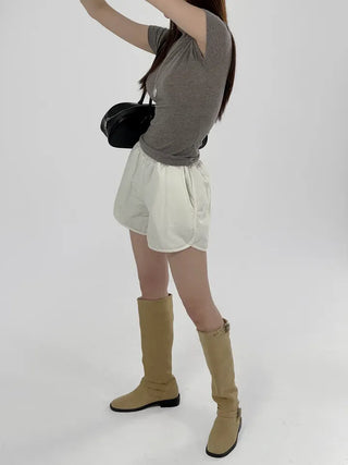 Peony padded shorts