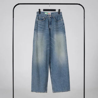 J Check Layer Back Damage Wide Pants