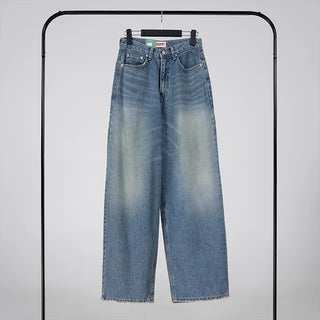 J Check Layer Back Damage Wide Pants