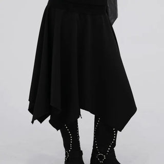 Ana Asymmetrical Flat Midi Skirt