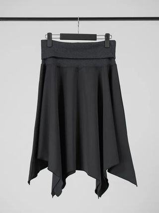 Ana Asymmetrical Flat Midi Skirt