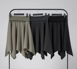 Ana Asymmetrical Flat Midi Skirt