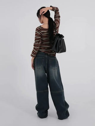 Lena Autumn Palette Tie Knit Tee