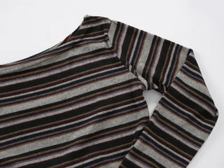 Lena Autumn Palette Tie Knit Tee