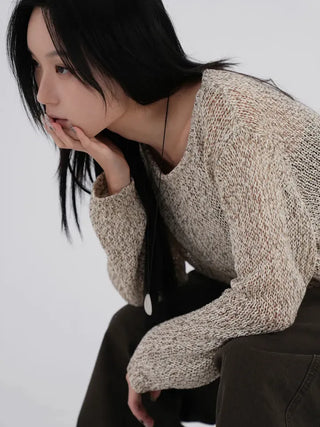 Amo Belt Heathered Knit