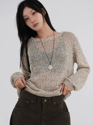 Amo Belt Heathered Knit