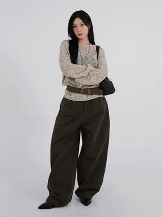 Amo Belt Heathered Knit