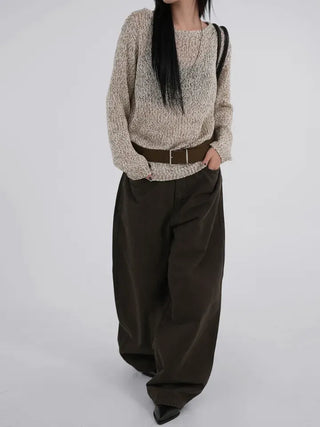 Amo Belt Heathered Knit