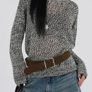 Amo Belt Heathered Knit