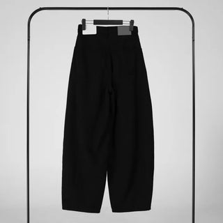 Collar Studded Line Balloon Cotton Pants