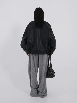 Lair Sheepskin Over Leather Jacket