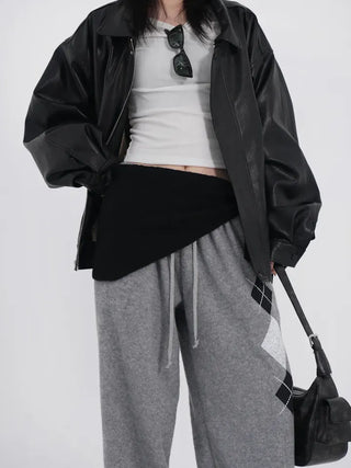 Lair Sheepskin Over Leather Jacket