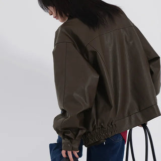 Lair Sheepskin Over Leather Jacket