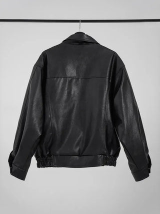 Lair Sheepskin Over Leather Jacket