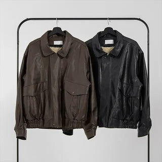 Lair Sheepskin Over Leather Jacket