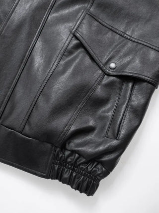 Lair Sheepskin Over Leather Jacket