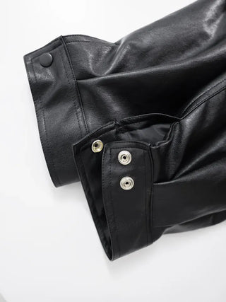 Lair Sheepskin Over Leather Jacket
