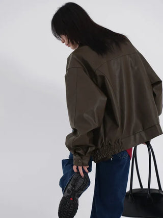 Lair Sheepskin Over Leather Jacket