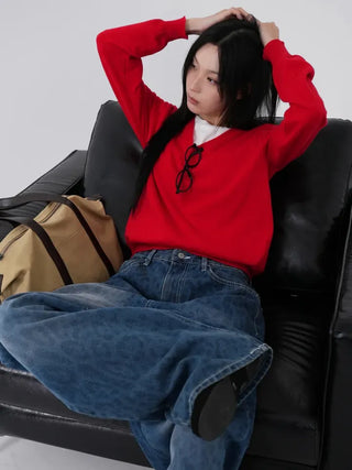 Dica Cashmere V-Neck Knit