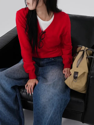 Dica Cashmere V-Neck Knit