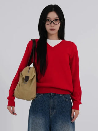 Dica Cashmere V-Neck Knit