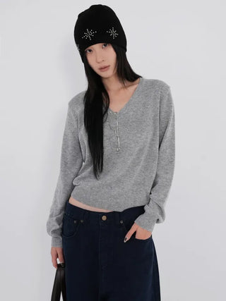 Dica Cashmere V-Neck Knit