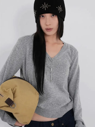 Dica Cashmere V-Neck Knit