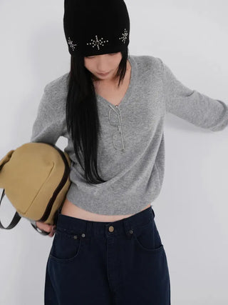Dica Cashmere V-Neck Knit