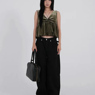 Jet Back Biz Hook Wide Long Pants