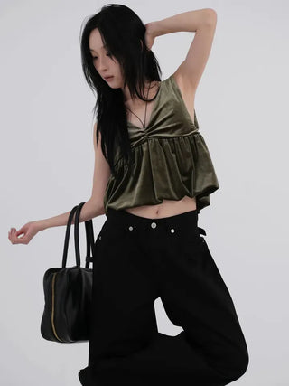 Jet Back Biz Hook Wide Long Pants