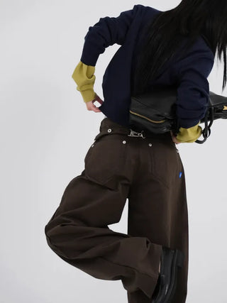 Jet Back Biz Hook Wide Long Pants